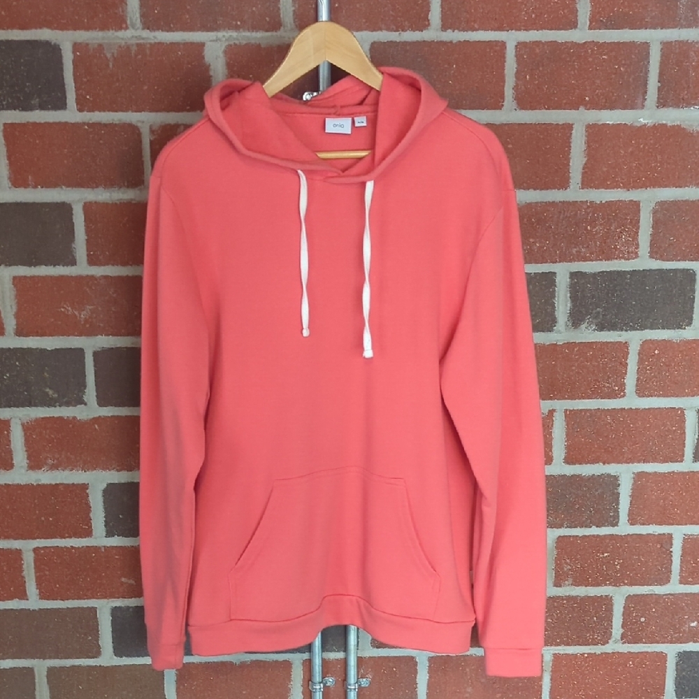 Onia Vibrant Coral Hoodie
